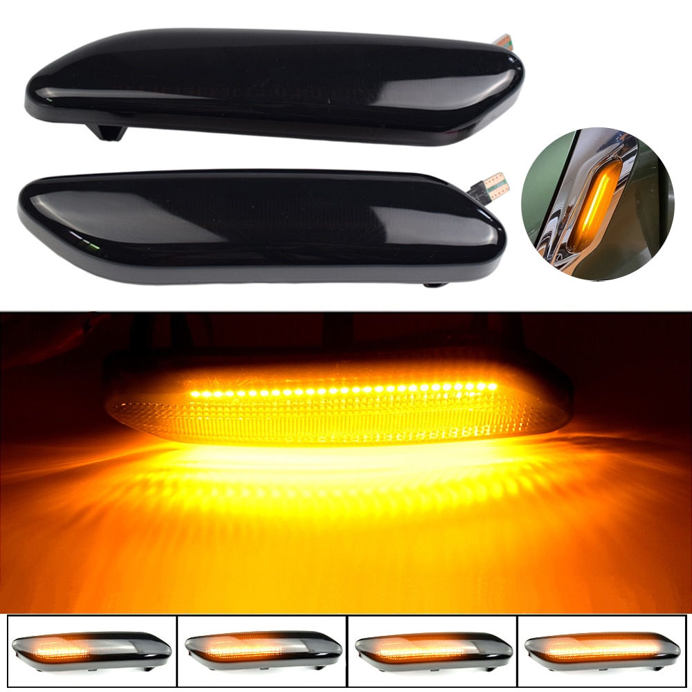 Dynamic Turn Signal Indicators R60 R61 Mini Easy Fit Flowing Motion LED