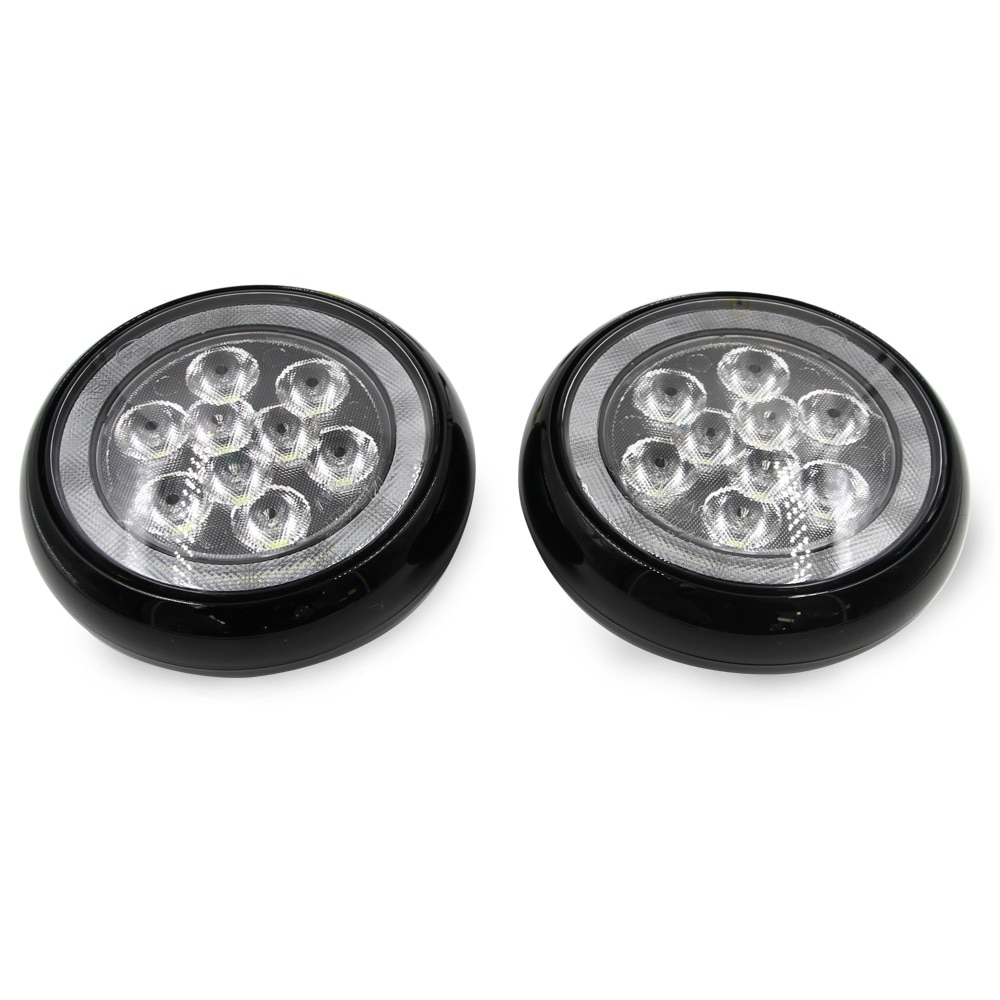 Mini Cooper LED MINI Spot Lights DRL Round Daytime Running Lamps x2 Fits R50 R52 R53 2001-2006